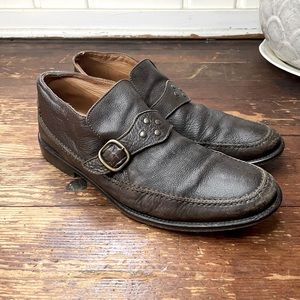 John Varvatos Men’s Monkstrap Leather Loafers